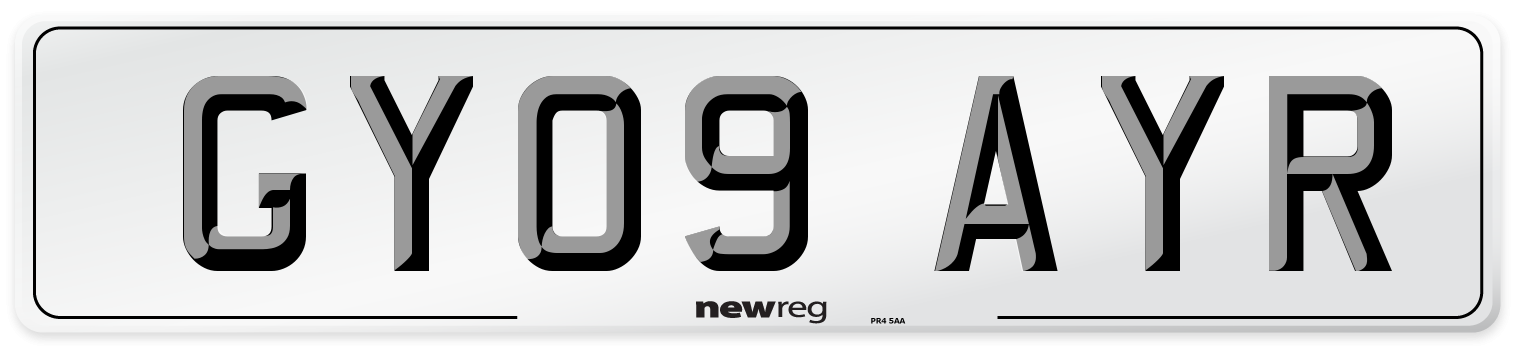 GY09 AYR Number Plate from New Reg